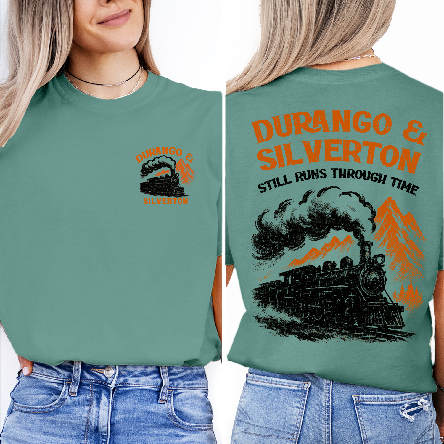 Durango & Silverton Train T-Shirt | Colorado Railroad Souvenir Tee | Vintage Steam Engine Shirt | Mountain Travel Gift