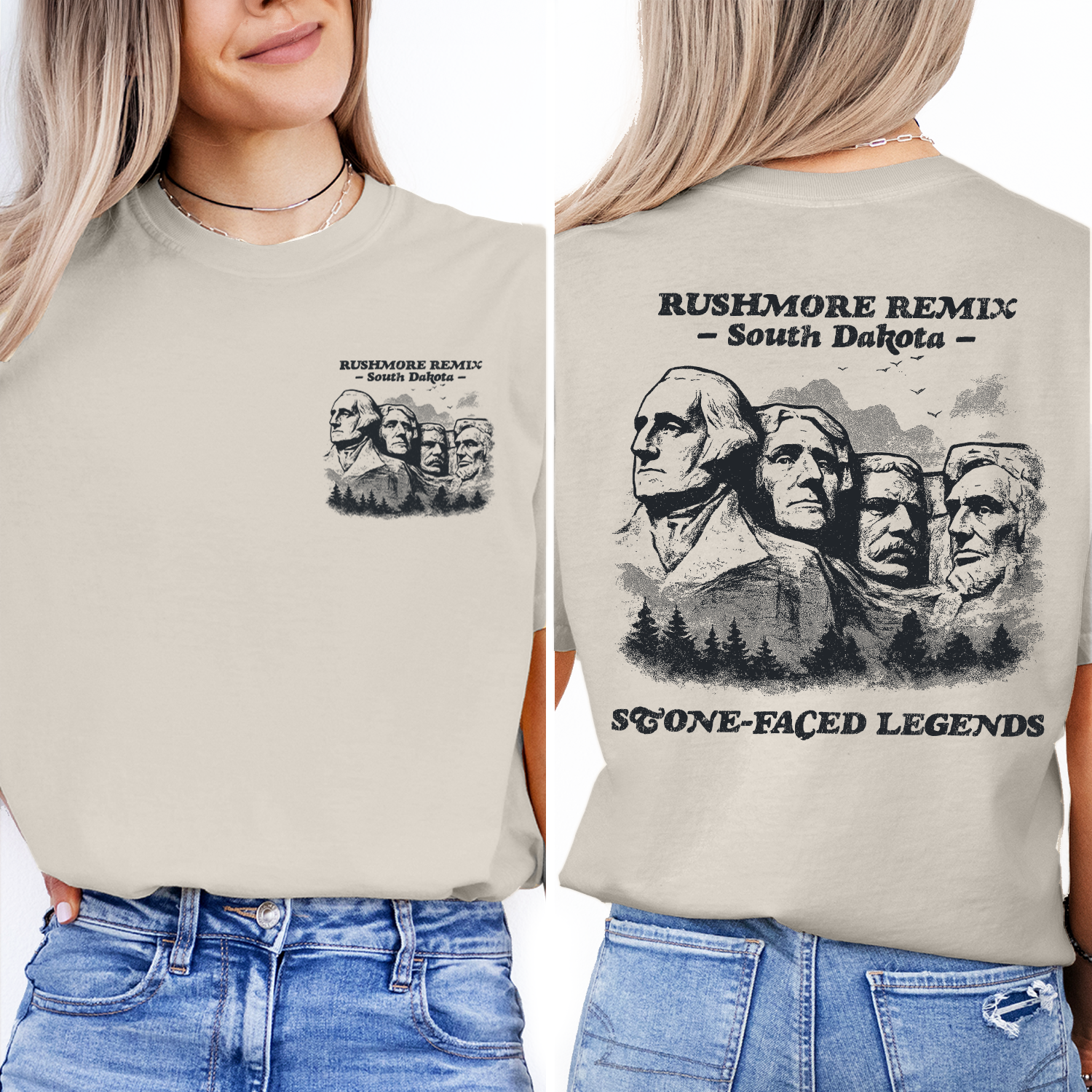 Mount Rushmore T-Shirt | South Dakota Souvenir Tee | Vintage Presidents Graphic Shirt | Scenic Black Hills Travel Gift