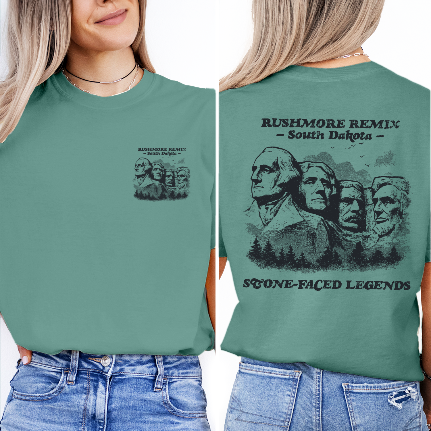 Mount Rushmore T-Shirt | South Dakota Souvenir Tee | Vintage Presidents Graphic Shirt | Scenic Black Hills Travel Gift