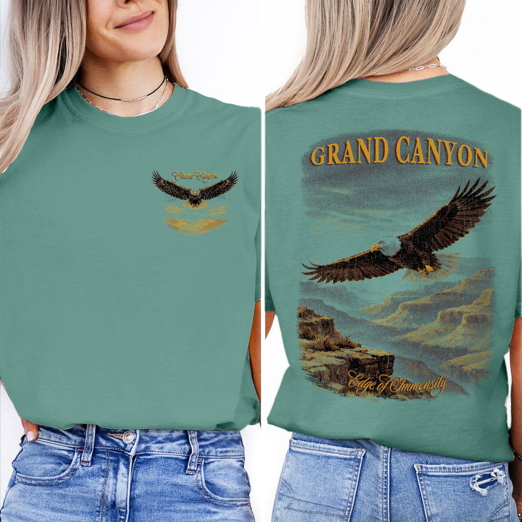 Grand Canyon Eagle Shirt, Vintage National Park Tee, Arizona Travel Graphic T-Shirt, Retro Canyon Nature Gift