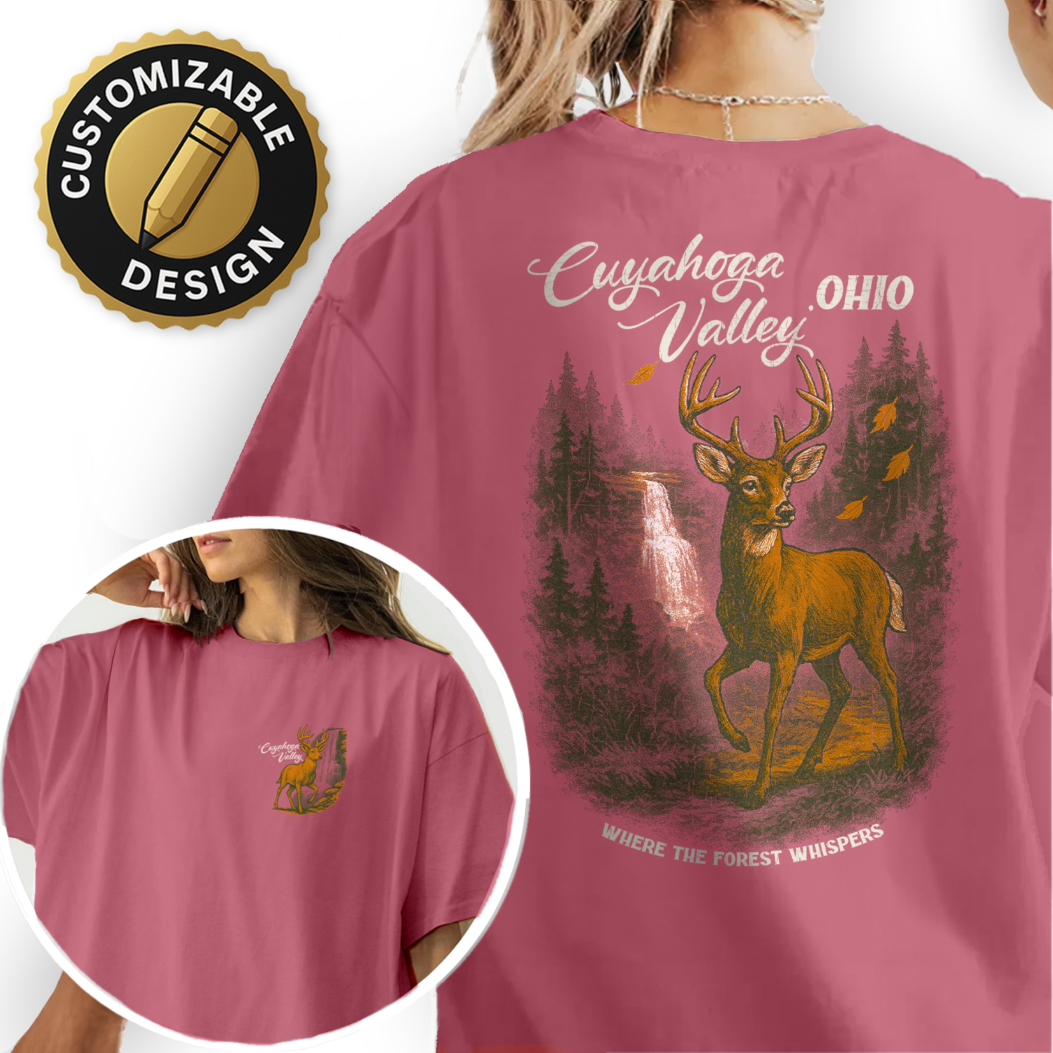Cuyahoga Valley Ohio T-Shirt | Deer Forest Graphic Tee | National Park Souvenir Shirt | Where the Forest Whispers Top
