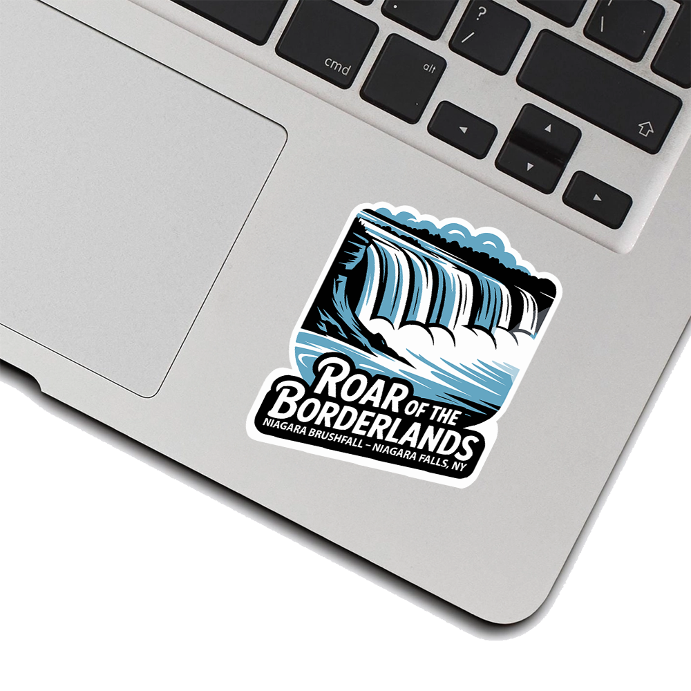 Niagara Falls Sticker – Roar of the Borderlands Waterfall Design, New York Travel Souvenir Decal, Nature Adventure Art